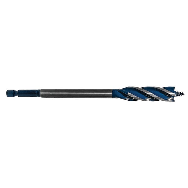 Century Drill And Tool Speed Cut Auger Bit 7/16 Overall Length 6 Flute Length 1-3/4 Shank 1/4 38628